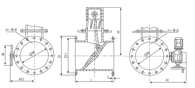 蝶式放散阀(图1) 蝶式放散阀(图1)